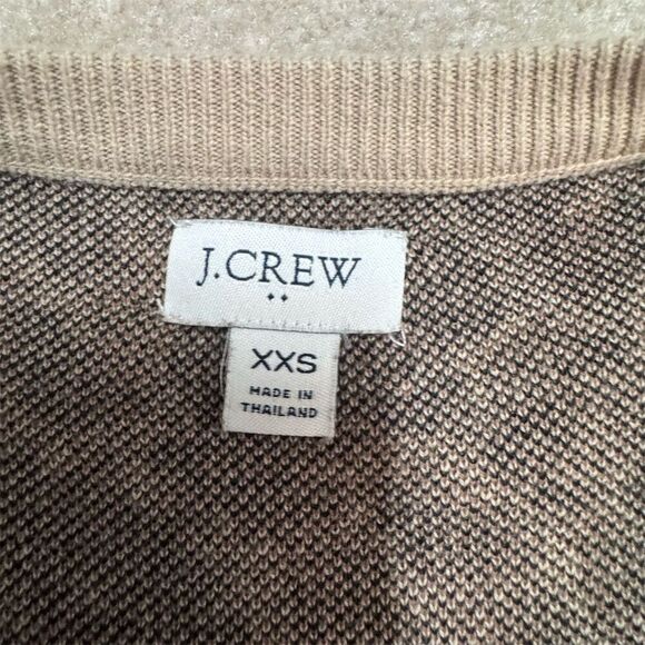 EUC J. Crew Women's Leopard Print Sweater Dress Brown Knee Length XXS - Picture 3 of 8